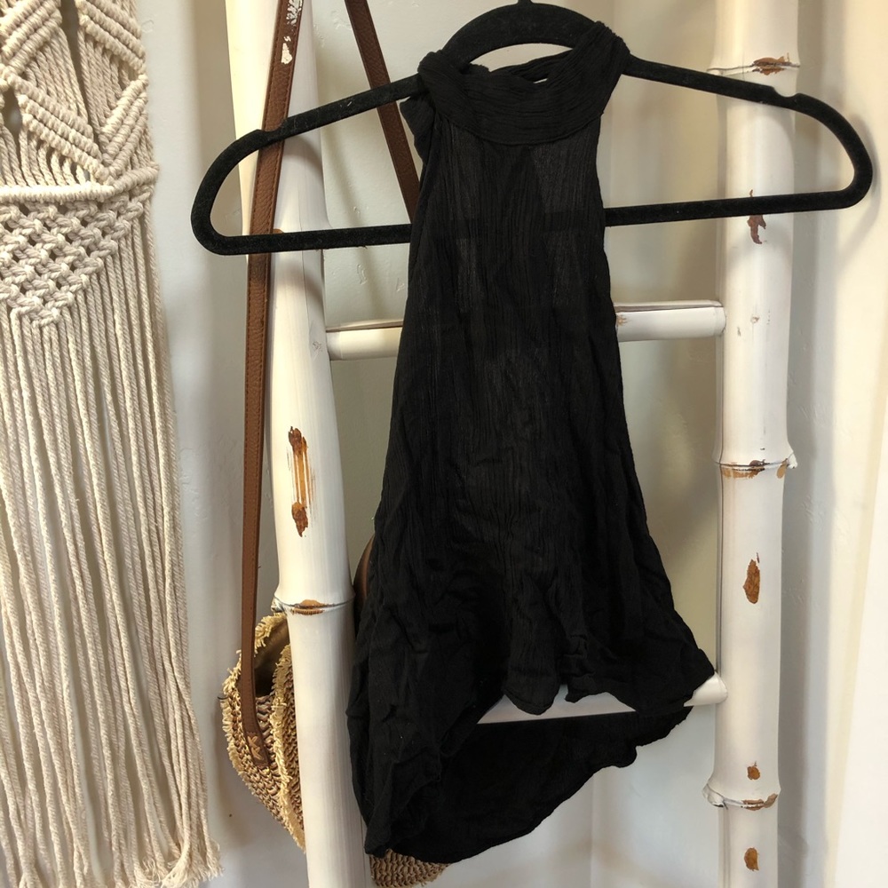 flowy high neck top!